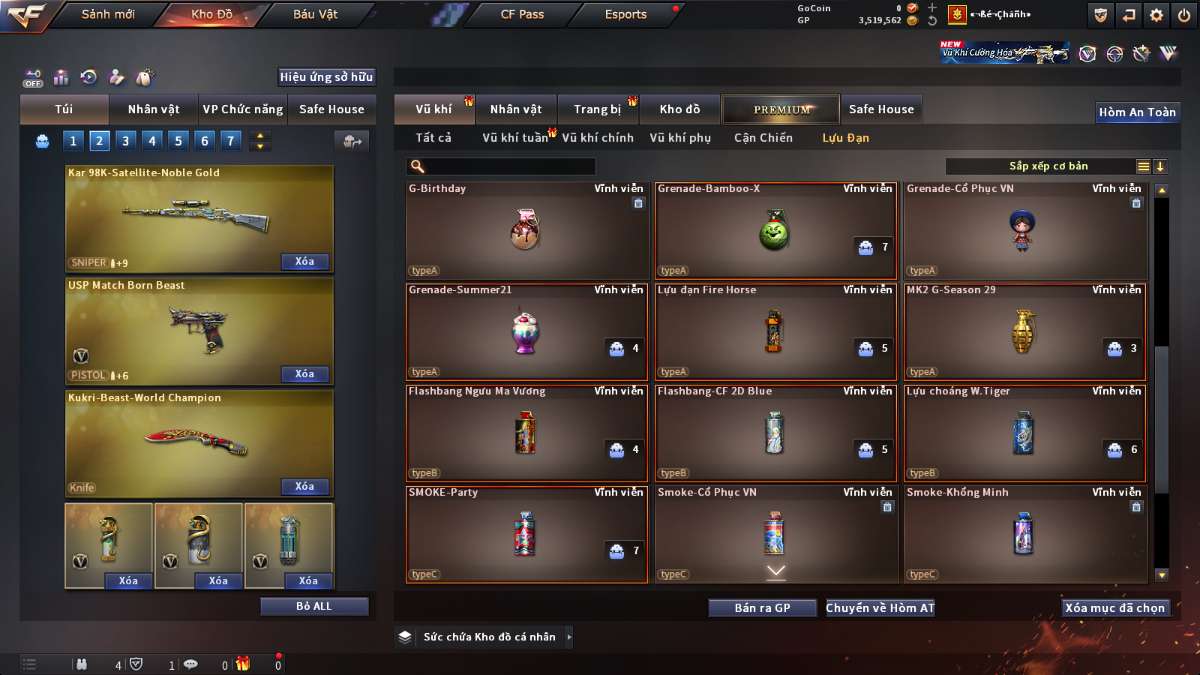 shop acc cf uy tin gia re